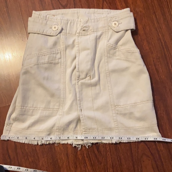 Free People Alpha Utility Denim Mini Skirt Size 0 - Picture 12 of 12